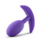 Luxe Wearable Vibra Slim Plug in Medium Purple offering silent sensations for effortless pleasure from Blush Novelties
