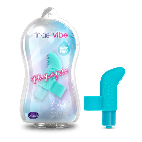 Blush Novelties Play With Me Finger Vibe Blue at $12.99
