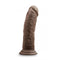 Dr Skin 8" Cock With Suction Cup Base Chocolate Brown
