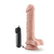 Blush Novelties Dr. Skin Dr. James 9 Inches Vibrating Cock with Suction Cup Vanilla Beige at $29.99