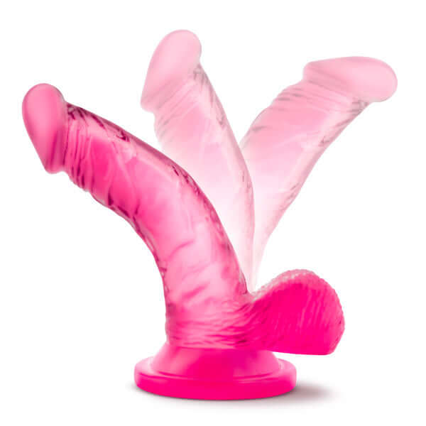 Blush Novelties Naturally Yours 4 Inches Mini Cock Pink Realistic Dildo at $10.99