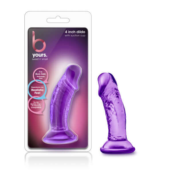 Blush Novelties B Yours Sweet N Small 4 Inches Dildo with Suction Cup Purple from Blush Novelties at $8.99
