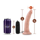 Blush Novelties Dr. Skin Dr. Dave 7.5 Inches Vibrating Cock with Suction Cup Beige at $19.99