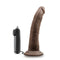 Blush Novelties Dr. Skin Dr. Dave 7 Inches Vibrating Cock with Suction Cup Brown Chocolate at $23.99