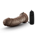Blush Novelties Dr. Skin Dr. Joe 8 Inches Vibrating Cock with Suction Cup Chocolate Brown at $26.99