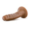 Dr. Skin 5.5" Mocha Tan realistic dildo with suction cup for hands-free use, harness compatible, made from body-safe PVC.