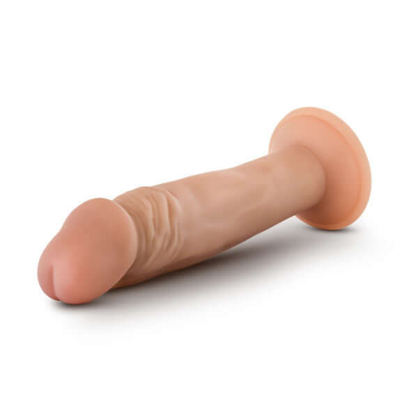 Realistic Dr. Skin Dr. Small 6-Inch Vanilla Beige Dildo with Suction Cup and Harness Compatibility by Blush Novelties