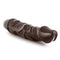 Blush Novelties Dr Skin Vibe 8.75 inches Chocolate Brown Realistic Vibrator at $17.99