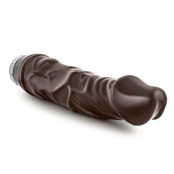 Blush Novelties Dr Skin Vibe 8.75 inches Chocolate Brown Realistic Vibrator at $17.99
