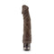 Blush Novelties Dr Skin Vibe 8.75 inches Chocolate Brown Realistic Vibrator at $17.99