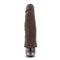 Blush Novelties Dr Skin Vibe 8 inches Chocolate Brown Realistic Vibrator at $18.99