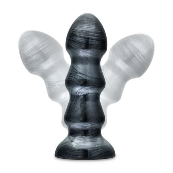Blush Novelties Jet Black Jack Carbon Metallic Black 7 inch Anal Plug at $14.99