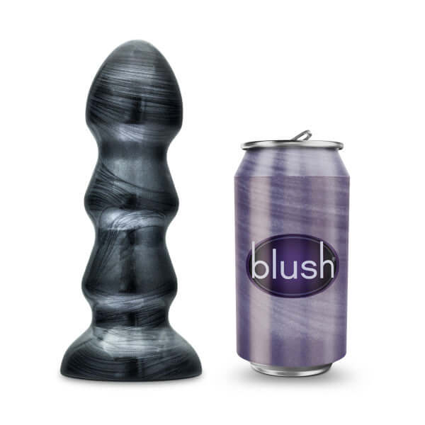 Blush Novelties Jet Black Jack Carbon Metallic Black 7 inch Anal Plug at $14.99