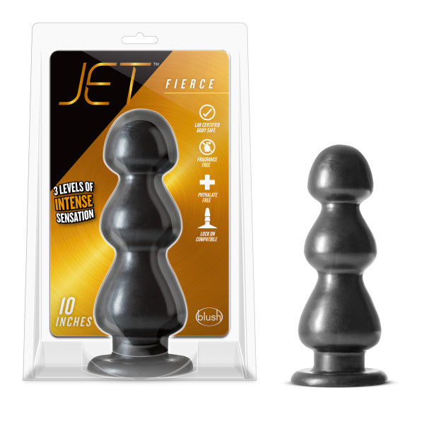 Blush Novelties Jet Fierce Carbon Black Metallic Butt Plug at $44.99