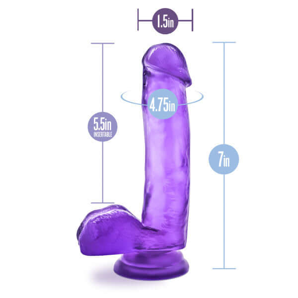 Blush Novelties B YOURS SWEET N HARD 1 PURPLE DONG at $14.99