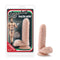 Loverboy Tony The Waiter Vanilla Beige Dildo by Blush Novelties with packaging showing realistic and girthy design.