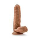 Loverboy Derek the Bartender Mocha Tan Dildo by Blush Novelties with lifelike design including realistic skin texture and uncut foreskin