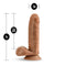 Loverboy Derek the Bartender realistic mocha tan dildo with lifelike texture and uncut foreskin, 7 inches long and 5.5 inches insertable