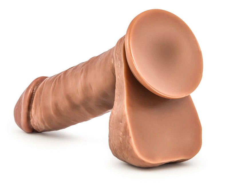 Blush Novelties Loverboy Series Matador Latin Realistic Dildo with suction cup and harness compatibility for adventurous play, body-safe PVC.