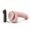 Loverboy The Quarterback 7-inch vibrating realistic cock dildo with remote control in vanilla beige by Blush Novelties.