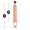 Blush Novelties Performance Plus 10 Inches Silicone Cock Sheath Penis Extender Beige at $29.99