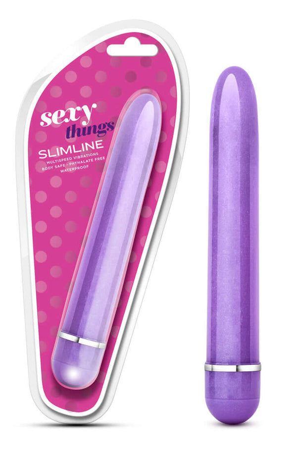 Blush Novelties SEXY THINGS SLIMLINE VIBE PURPLE at $10.99