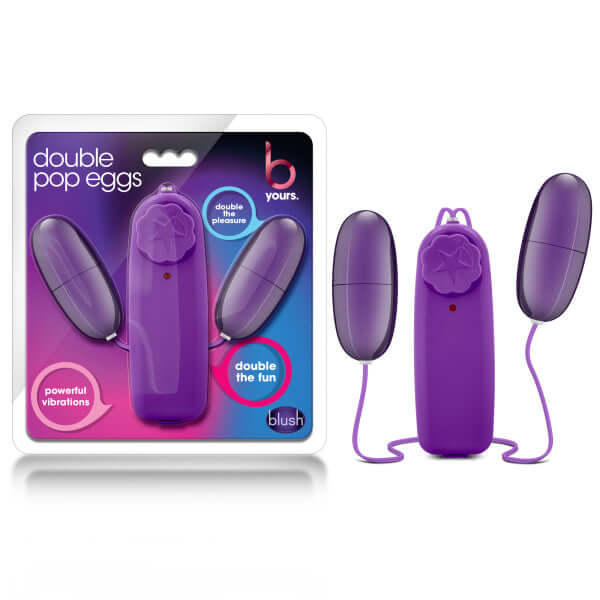 Blush Novelties B YOURS DOUBLE POP EGGS PLUM at $8.99