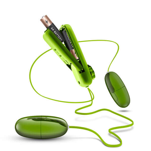 Blush Novelties B Yours Double Pop Eggs Lime Green Vibrating Bullet at $8.99
