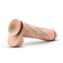 Au Naturel Big John 11.5 inches Sensa Feel Dual Density Dildo in Vanilla Beige with realistic texture and Flexi Shaft technology.