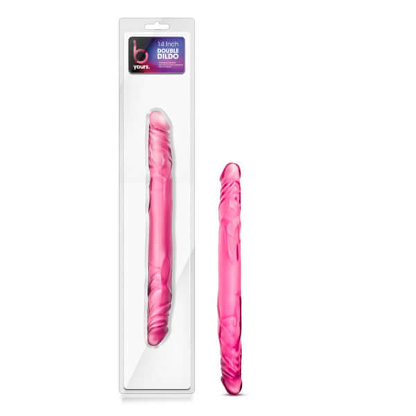 Blush Novelties Blush Novelties B Yours 14 inches Double Dildo Pink at $19.99