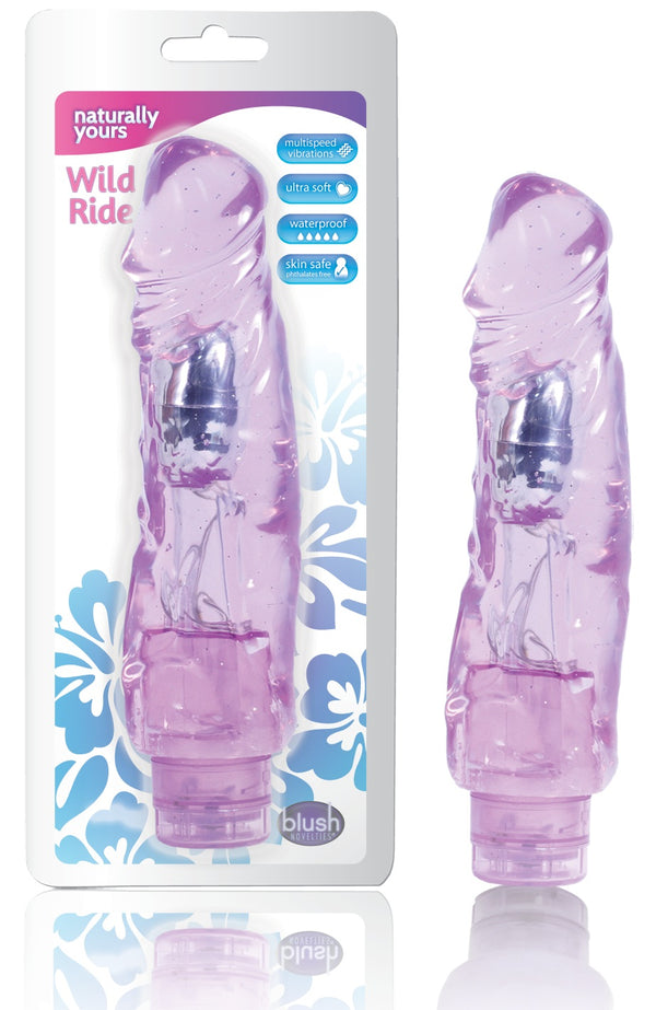 Blush Novelties Naturally Yours Wild Ride Purple Vibrator at $19.99