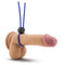 Blush Novelties Stay Hard Silicone Loop Cock Ring Blue at $6.99