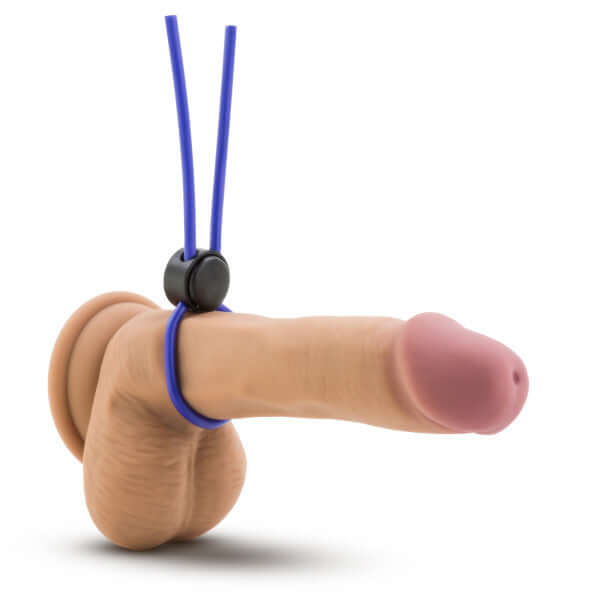 Blush Novelties Stay Hard Silicone Loop Cock Ring Blue at $6.99