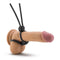 Blush Novelties Stay Hard Silicone Double Loop Cock Ring Black at $7.99