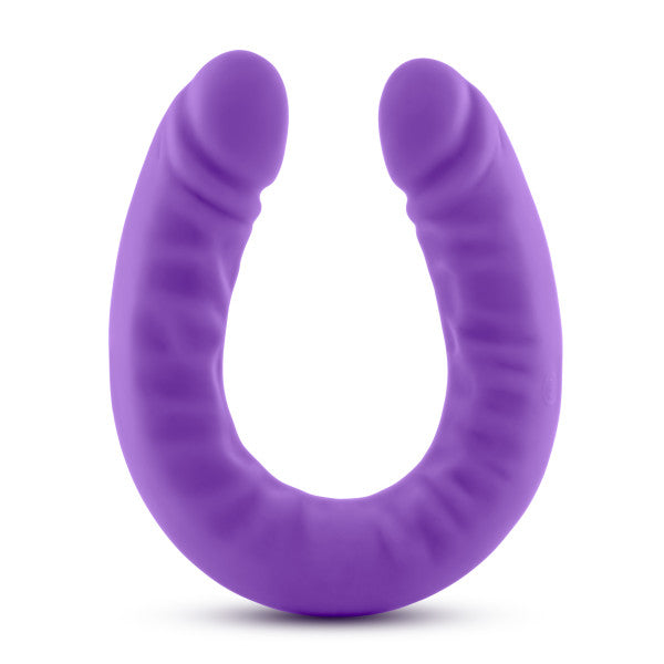 Blush Novelties Ruse 18 inches Silicone Slim Double Dong Purple at $59.99