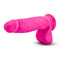 Au Naturel Bold Pleaser 7 inches Dildo Pink with Suction Cup Base for Solo or Couples Play