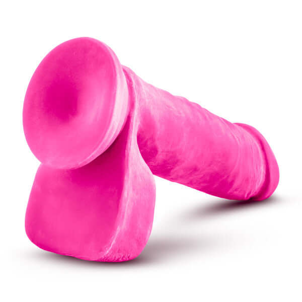 Au Naturel Bold Hero 8-Inch Pink Dildo with Sensa Feel Dual Density technology from Blush Novelties.