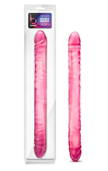 Blush Novelties Blush Novelties B Yours 18 inches Double Dildo Pink at $24.99