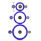 Blush Novelties Performance VS4 Pure Premium Silicone Cock Ring Set Indigo Blue at $6.99