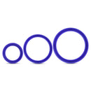 Blush Novelties Performance VS4 Pure Premium Silicone Cock Ring Set Indigo Blue at $6.99