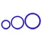 Blush Novelties Performance VS4 Pure Premium Silicone Cock Ring Set Indigo Blue at $6.99