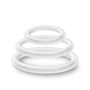 Blush Novelties PERFORMANCE VS4 PURE PREMIUM SILICONE COCKRING SET WHITE at $6.99