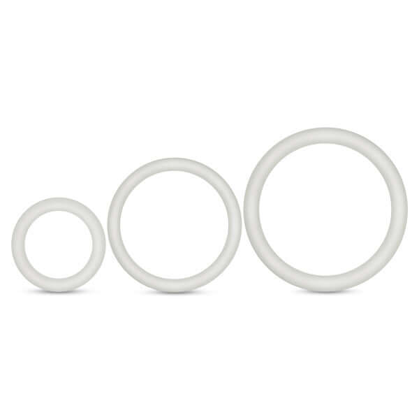 Blush Novelties PERFORMANCE VS4 PURE PREMIUM SILICONE COCKRING SET WHITE at $6.99