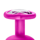 Luxe Bling Plugs Training Kit in Pink with White Gem Detail