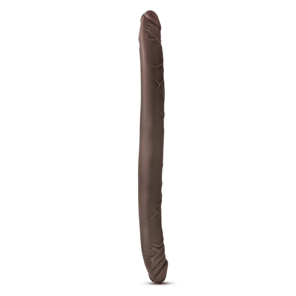 Blush Novelties Dr. Skin 16 inches Double Dildo Chocolate Brown by Blush Novelties at $23.99