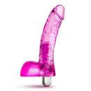 Blush Novelties Naturally Yours Vibrating Ding Dong Pink Realistic Dildo at $20.99