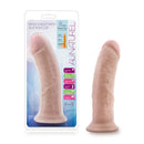 AU Naturel 8 inch Dildo with Suction Cup Vanilla by Blush Novelties, Sensa Feel Dual Density Technology for realistic feel and comfort