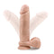 Au Natural 9.5 Inch Vanilla Beige Dildo with Suction Cup and Flexi Shaft for Sensuous Performance and Comfort