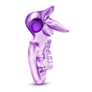 Blush Novelties Play With Me Lick It Vibrating Double Strap Cock Ring Purple at $10.99