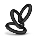 Blush Novelties Performance VS2 Pure Premium Silicone Cock Rings Small Black at $6.99